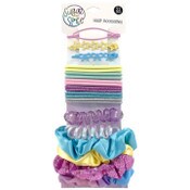 Wholesale - 21pc PASTEL MULTICOLOR HAIR ACCESSORIES C/P 204, UPC: 794434459403